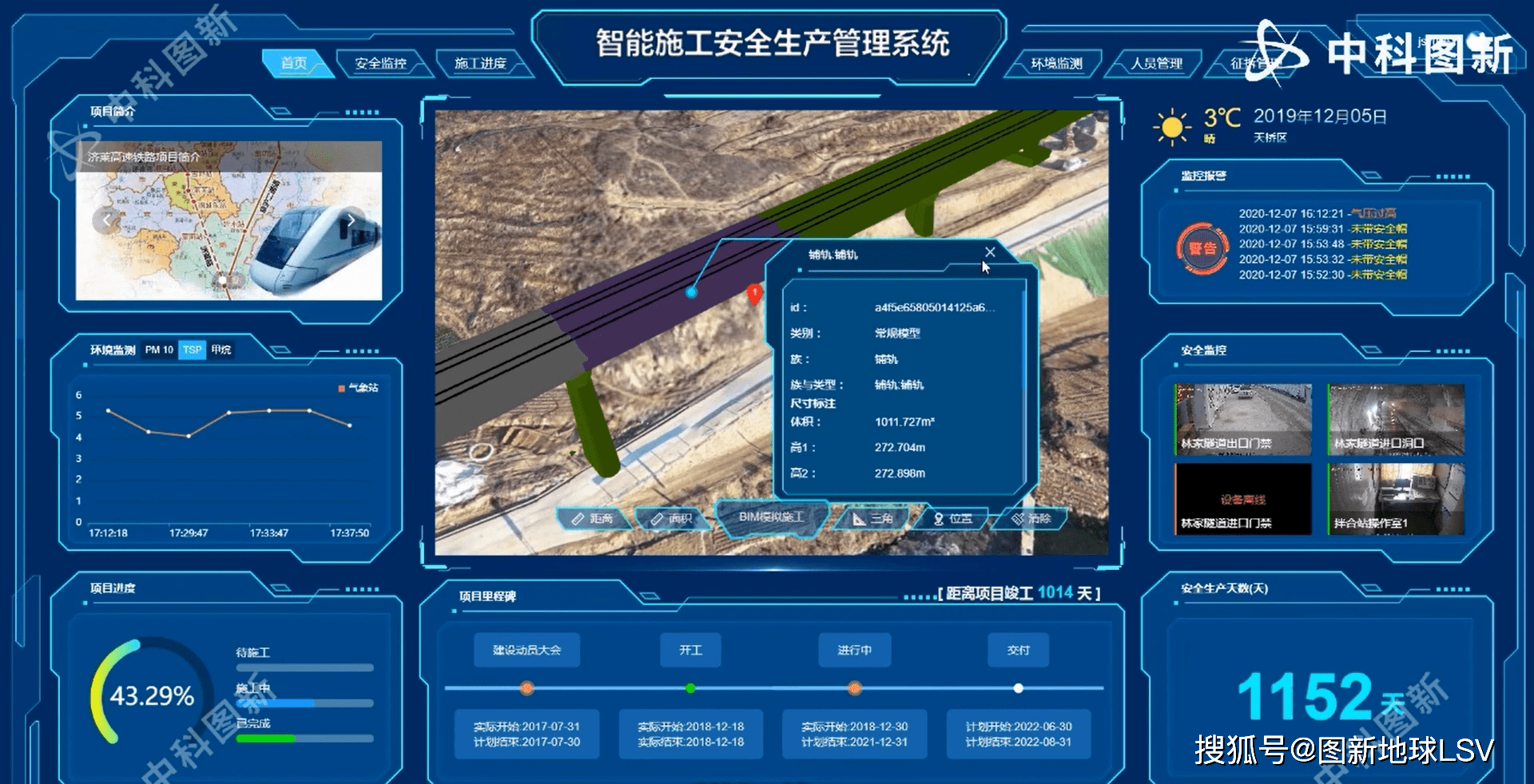 中科图新bim gis智慧施工管理平台,推动工程设计施工.